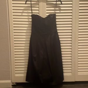 Strapless black dress
